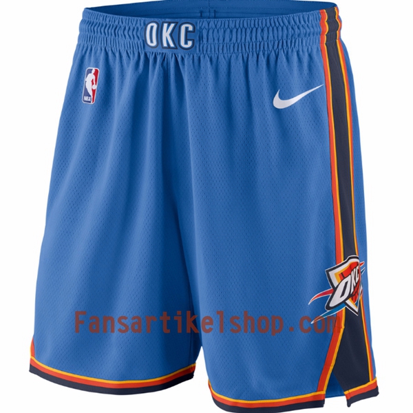 NBA Oklahoma City Thunder Herren Shorts Blau Nike Swingman